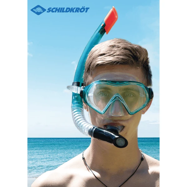Schildkröt SCHILDKRÖT ® Snorkelset Cayman Turquoise - 3 Stuks, Maat L/XL 2 Schildkröt SCHILDKRÖT ® Snorkelset Cayman Turquoise - 3 Stuks, Maat L/XL - Afbeelding 2