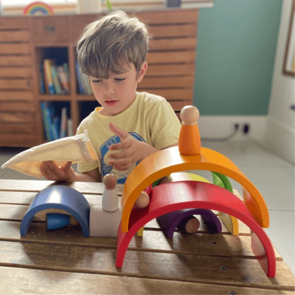 Schmetterline Houten Strik En Poppenset Met Boek "Willie's Magic Glasses" (Engels Boek) 3 Schmetterline Houten Strik En Poppenset Met Boek "Willie's Magic Glasses" (Engels Boek) - Afbeelding 3