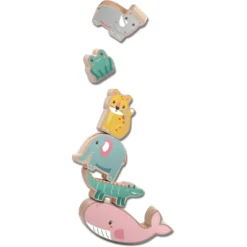 SES Creative SES Creativ E® Balans- En Stapelspel Houten Dieren -Kinderspeelgoed ses creativ e balans en stapelspel houten dieren a368350 2
