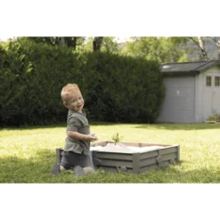 Smoby 2-in-1 Square Garden Zandbak En Plantenbed -Kinderspeelgoed smoby 2 in 1 square garden zandbak en plantenbed a383804 2