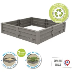 Smoby 2-in-1 Square Garden Zandbak En Plantenbed -Kinderspeelgoed smoby 2 in 1 square garden zandbak en plantenbed a383804 3