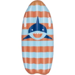 SWIM ESSENTIALS Swim Essential S Opblaasbare Surf Board Haai Gestreept