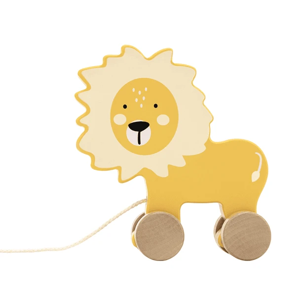 Tryco Houten Trekspeelgoed - Leeuw 1 Tryco Houten Trekspeelgoed - Leeuw