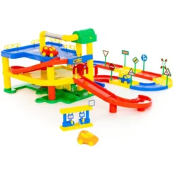 WADER Garage Nr. 1 Met Straatset En Auto's -Kinderspeelgoed wader garage nr 1 met straatset en autos a135074 3