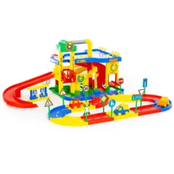 WADER Garage Nr. 1 Met Straatset En Auto's -Kinderspeelgoed wader garage nr 1 met straatset en autos a135074 4