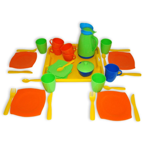 WADER Servies Op Dienblad 34-delig 2 WADER Servies Op Dienblad 34-delig - Afbeelding 2